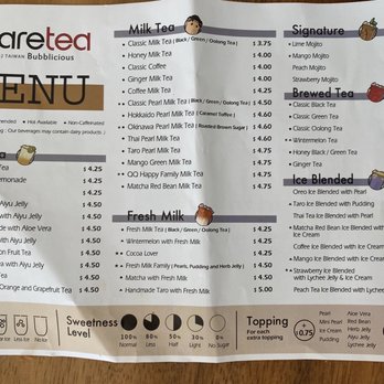 Sharetea - Menu - Bubble Tea Near Me - Northridge, California