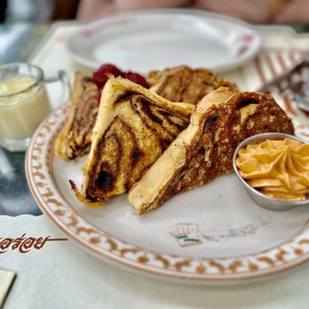 Thai Diner - Thai Tea Babka French Toast - served with Thai tea butter and salty condensed milk - Thai Near Me - New York, New York