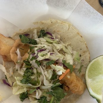 Chicks 'n Salsa Mexican Grill - 1 Baja Fish Taco - Mexican Near Me - Lombard, Illinois Chicks 'n Salsa Mexican Grill - 1 Baja Fish Taco - Mexican Near Me - Lombard, Illinois