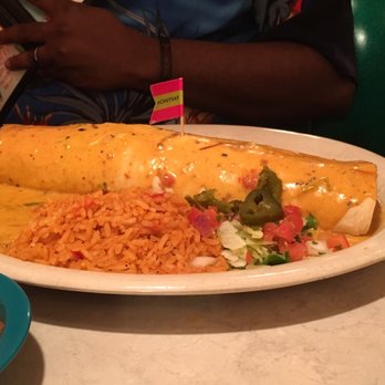 Chuy's - Macho Burrito with Queso - Tex-Mex Near Me - Raleigh, North Carolina