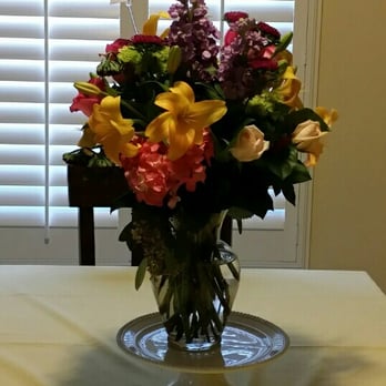 Flower Allie - Joy Forever $100 + $9.95 delivery fee. Colour scheme a bit different from what is shown online, but beautiful regardless! - Florists Near Me - Fullerton, California