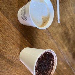 The Vault Coffee & Espresso Bar - Hot chocolate and machiatto