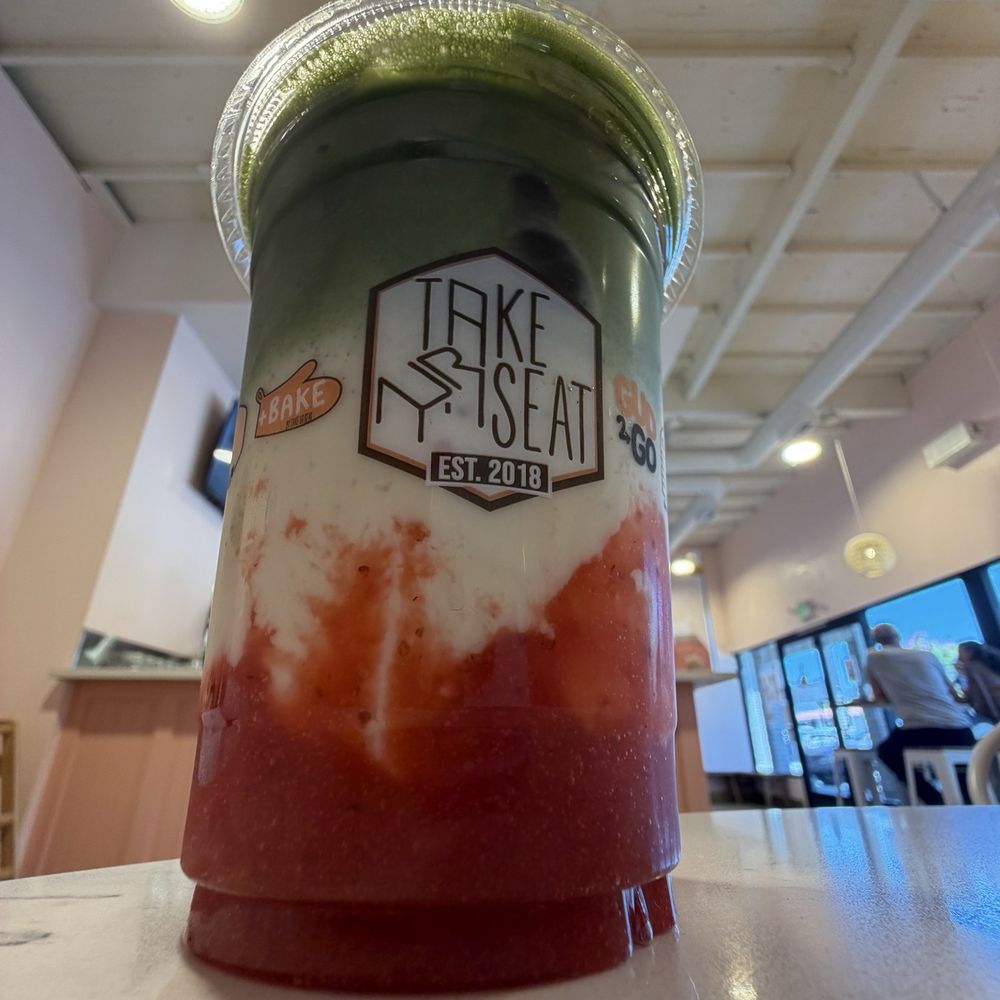 +Bake Cafe - Strawberry matcha - Coffee & Tea Near Me - Rancho Cucamonga, California