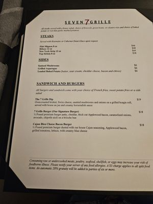 Menu photo 6 Seven Grille Carson City, NV