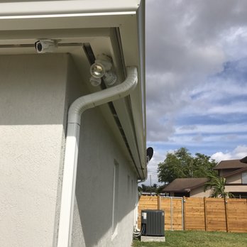 Rain Gutters Solution - Rear corner with a gutter. Also went all the way to the satellite dish. Other vendors wanted me to remove the dish. Great job - Gutter Services Near Me - Homestead , Florida Rain Gutters Solution - Rear corner with a gutter. Also went all the way to the satellite dish. Other vendors wanted me to remove the dish. Great job - Gutter Services Near Me - Homestead , Florida