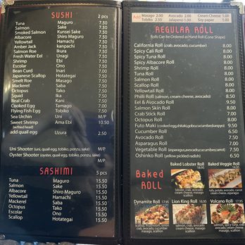 Sushiko - Some choices off their sushi menu 2/8/25 - Sushi Bars Near Me - Rohnert Park, California Sushiko - Some choices off their sushi menu 2/8/25 - Sushi Bars Near Me - Rohnert Park, California