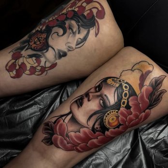Ash and Ether Art Collective - Backs of my thighs done by @nomehchan - Tattoo Near Me - Simi Valley, California Ash and Ether Art Collective - Backs of my thighs done by @nomehchan - Tattoo Near Me - Simi Valley, California