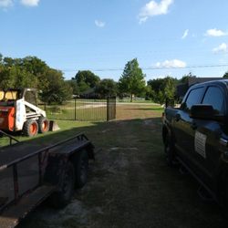 5 Star Home Improvements - 620 ft. Fence 100 ft. Metal with double gate openers 520 trim and cap stained desoto texas