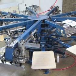 Under Pressure Screen Printing - Our Automated M&R printing Press
