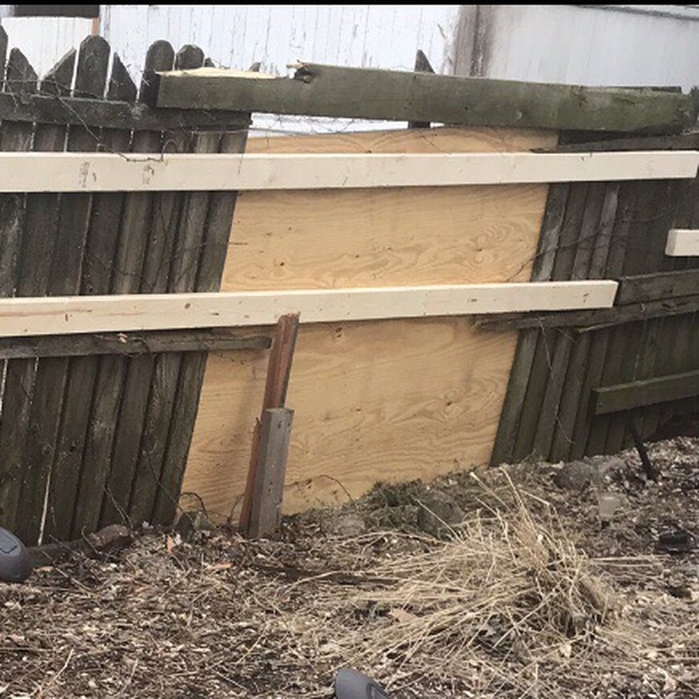 U S Tree Service - This was their solution. No compensation, not even an actual fence panel to replace their damage. - Tree Services Near Me - Addison, Illinois U S Tree Service - This was their solution. No compensation, not even an actual fence panel to replace their damage. - Tree Services Near Me - Addison, Illinois