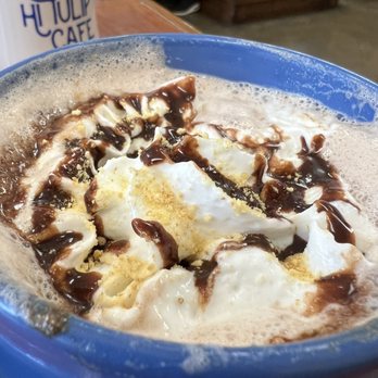 Hi Tulip Cafe - S'more's hot chocolate amazing - American Near Me - Flagler Beach, Florida Hi Tulip Cafe - S'more's hot chocolate amazing - American Near Me - Flagler Beach, Florida