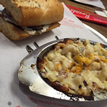 Newk's Eatery - Half and half-streak w/provolone and the Mac-n-cheese - Salad Near Me - Rogers, Arkansas Newk's Eatery - Half and half-streak w/provolone and the Mac-n-cheese - Salad Near Me - Rogers, Arkansas