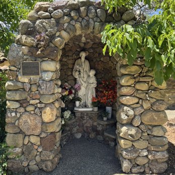 Old Mission Santa Ines - Beautiful stone Shrine (Inner Garden)... - Landmarks & Historical Buildings Near Me - Solvang, California Old Mission Santa Ines - Beautiful stone Shrine (Inner Garden)... - Landmarks & Historical Buildings Near Me - Solvang, California