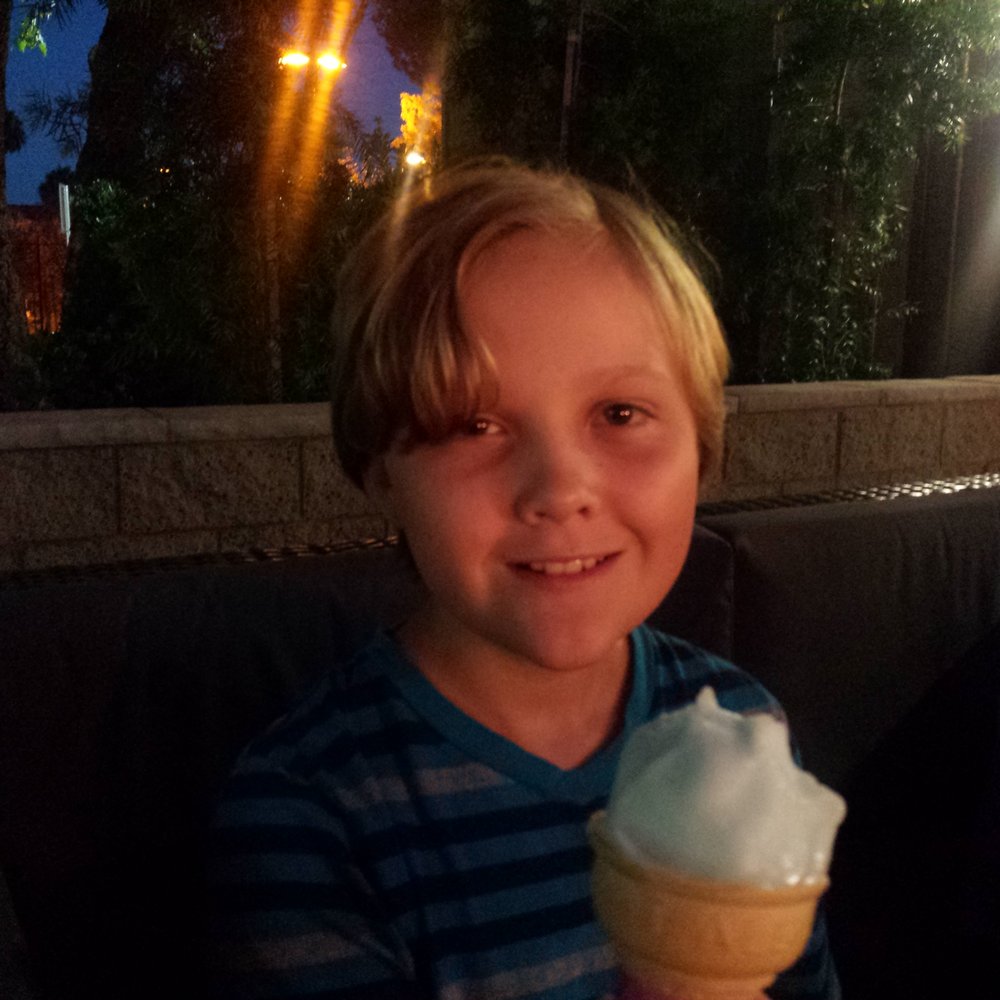 Dunkin' - Allergy free ice cream is a rare thing!!! My boy is happy tonight! - Donuts Near Me - Ramona, California