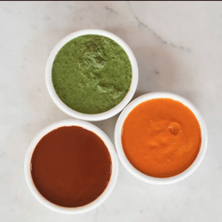 Bombay Coast - Trio of Chutneys -- Mint - Tamarind - Spicy