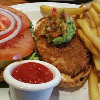 Veggie Grill by Next Level - Chicken run ranch burger with fries. Delicious! - Vegan Near Me - Carlsbad, California Veggie Grill by Next Level - Chicken run ranch burger with fries. Delicious! - Vegan Near Me - Carlsbad, California