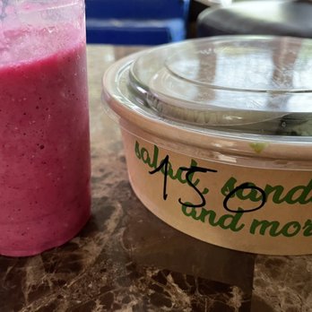 Salad House - Pink Mango Smoothie and Create Your Own Salad - Salad Near Me - Livingston, New Jersey