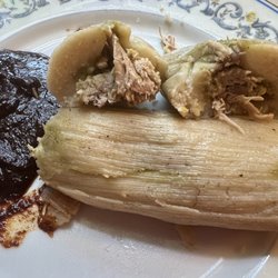 Mari's Market - Tamales (my own guajillo sauce)