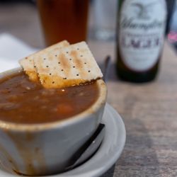 Little Pete's Restaurant - Mushroom Barley Soup (comes w/ cheesesteak)
