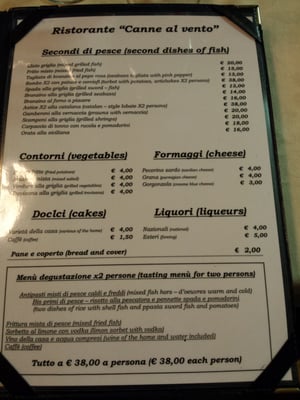 Menu photo 2 Canne al Vento Milan, MI Menu photo 2 Canne al Vento Milan, MI