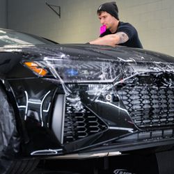 Arete Auto Salon - PPF being installed on this Audi RS6!