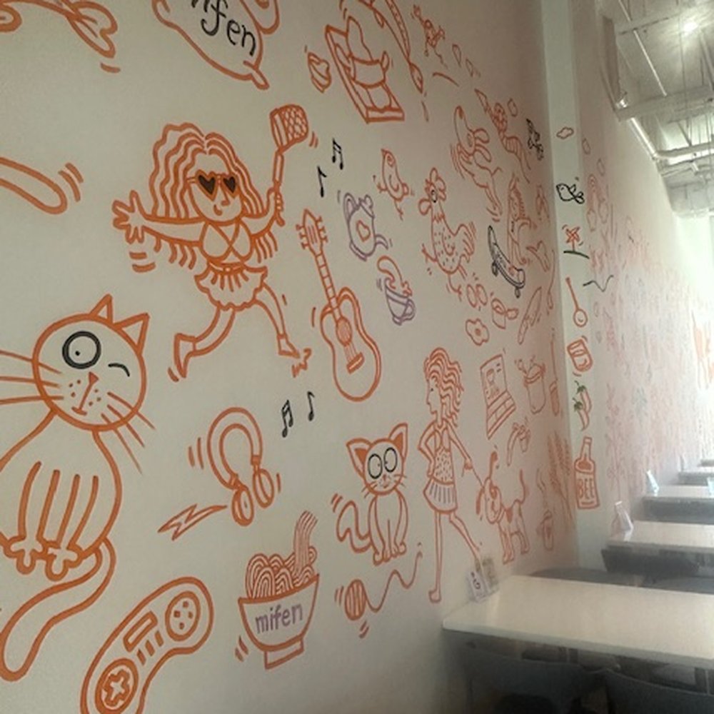 Yo! Bowl - Artwork on walls - Asian Fusion Near Me - Carrollton, Texas Yo! Bowl - Artwork on walls - Asian Fusion Near Me - Carrollton, Texas