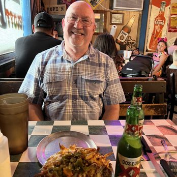 Coyote Bluff Cafe - Happy dad and cheese fries - Burgers Near Me - Amarillo, Texas