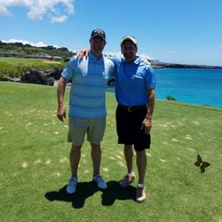 Kapalua Tennis Garden - Bay Course - fabled hole #17 over the water (no wet landings)