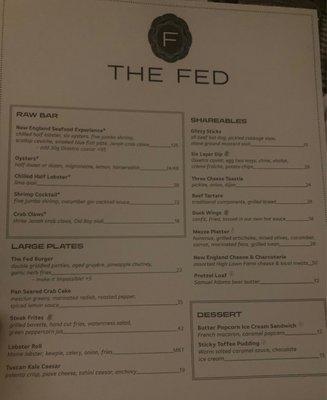 Menu photo 6 The Fed Boston, MA
