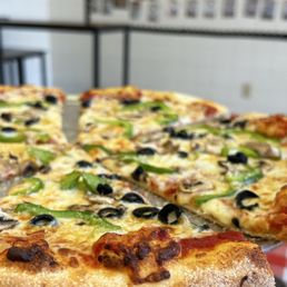 Vegetarian regular crust pizza.