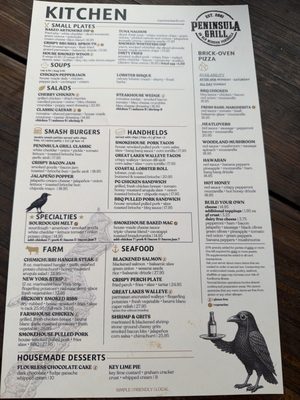 Menu photo 2 The Peninsula Grill Traverse City, MI Menu photo 2 The Peninsula Grill Traverse City, MI
