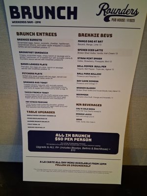 Menu photo 2 Rounders Pub House Chicago, IL