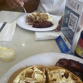 Pancakes & Waffles - Easy over eggs fried rice with corned beef hash - Breakfast & Brunch Near Me - Honolulu, Hawaii Pancakes & Waffles - Easy over eggs fried rice with corned beef hash - Breakfast & Brunch Near Me - Honolulu, Hawaii