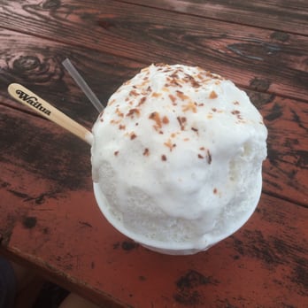Wailua Shave Ice - The delicious "Coconut x Coconut x Coconut" - Shaved Ice Near Me - Kapaa, Hawaii Wailua Shave Ice - The delicious "Coconut x Coconut x Coconut" - Shaved Ice Near Me - Kapaa, Hawaii