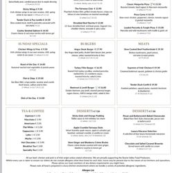 Fairways Hotel - Menu