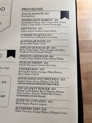 Menu photo 7 The Gin Joint Charleston, SC Menu photo 7 The Gin Joint Charleston, SC