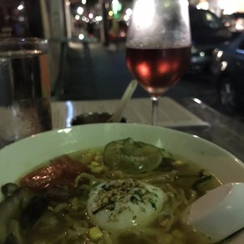 Proof - Vegetarian ramen and vino. - New American Near Me - Charleston, South Carolina Proof - Vegetarian ramen and vino. - New American Near Me - Charleston, South Carolina