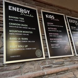 Splash Drinks & Treats - Menu
