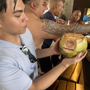 The Funny Lion - Coconut drink custom request from my son - Hotels Near Me - El Nido, PLW