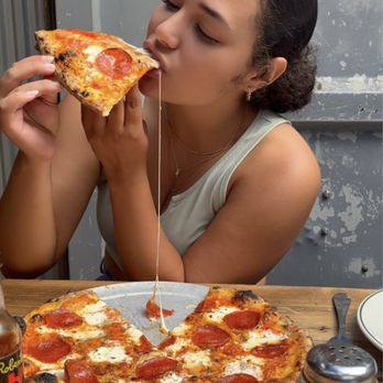Roberta's - Famous Original Pizza with pepperoni and ricotta - Pizza Near Me - Brooklyn, New York Roberta's - Famous Original Pizza with pepperoni and ricotta - Pizza Near Me - Brooklyn, New York