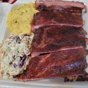 Smoke Bayou - Ribs. Brisket. Coleslaw and potato salad - Barbeque Near Me - Baton Rouge, Louisiana