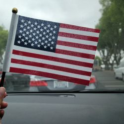 USCIS Service and Office - American flag I got from the package while waiting for the ceremony