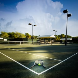 Ironhorse Country Club - The Har-Tru Tennis courts.