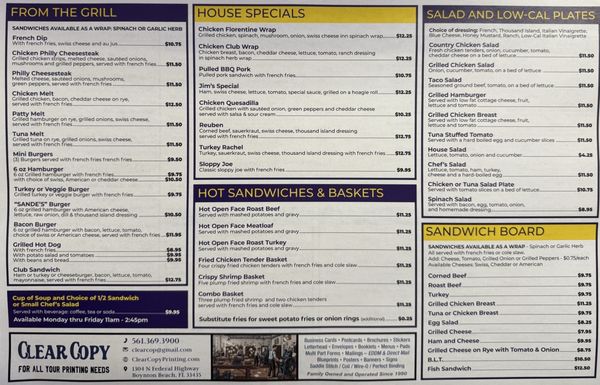 Menu photo 2 Sande's Restaurant Delray Beach, FL