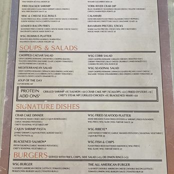 Water Street Grille - Menu - Seafood Near Me - Yorktown, Virginia Water Street Grille - Menu - Seafood Near Me - Yorktown, Virginia
