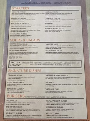 Menu photo 3 Water Street Grille Yorktown, VA Menu photo 3 Water Street Grille Yorktown, VA