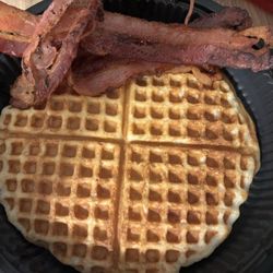 Waffle House - Waffle and bacon
