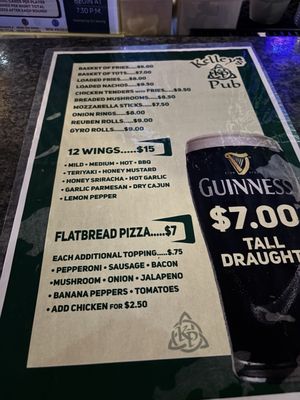 Menu photo 1 Kelley's Pub Cleveland, OH