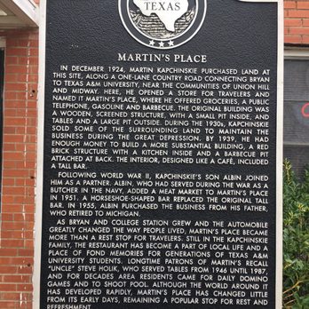 Martin's Place - Barbeque Near Me - Bryan, Texas Martin's Place - Barbeque Near Me - Bryan, Texas