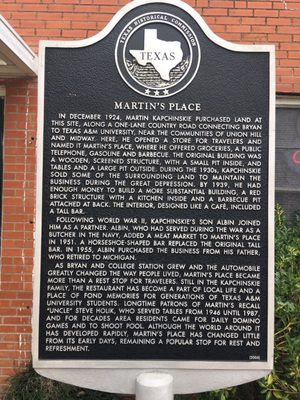 Menu photo 3 Martin's Place Bryan, TX